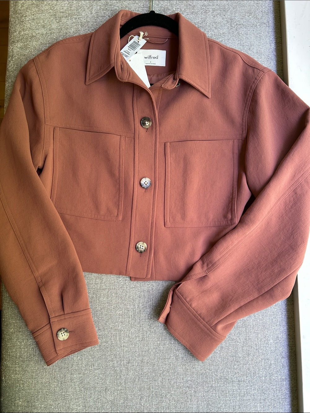 Wilfred Little Cropped Jacket in Mocha Sorbet